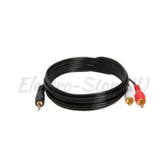 25ft Audio 3.5mm Male Jack to 2RCA Male Cable 1/8″ 2 RCA Stereo Aux Y Splitter