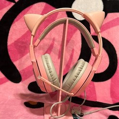 SOMIC G951pink Gaming Headset for PC, PS4, PS5, Laptop, Cat Ear Headphone