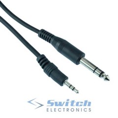 3.5mm to 6.35mm 1/4″ AUX Stereo Jack Audio Lead Cable Plug 1m 1.5m 2m 3m 5m