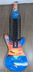 VTG Guitar CD DVD Disc Rack Holder Wall Mount Custom Painted Tropical Dolphin