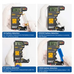 ABS Plastic Battery Tester For AAA C D 9V 3V Coin Cell CR2032 AG Series Small