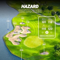 Blue Tees Golf Player+ GPS Speaker with Touch Screen Display, 10+ Hours Black