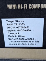 Sealed Sony MHC-GX450 Mini HiFi Stereo System 400W (2004) Limited #3076/3600 NEW