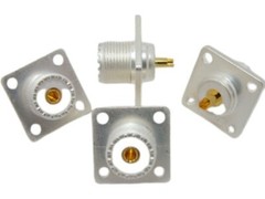 SO-239 UHF FEMALE CHASSIS MOUNT COAXIAL CONNECTOR SILVER TEFLON USA DEALER F/S