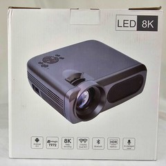 Outdoor LED 8K Movie Projector Bundle – Android 9.0, Dual WiFi, HDR10+, AI Voice