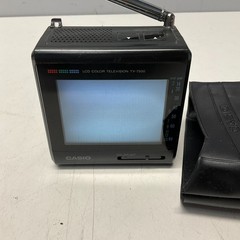 Casio TV-7500 Portable Color LCD TV Vintage Mini Television 4 Inch Works Analog