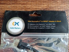 Cable Matters Mini DisplayPort to HDMI Adapter in Black NEW