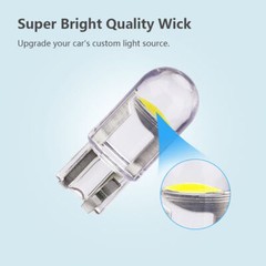 30x T10 LED License Plate Interior Light Bulbs Super White 194 168 2825 6500K