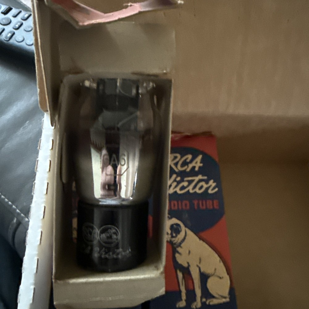 RCA Victor 6A6 Vacuum Tube New Old Stock In Original Box