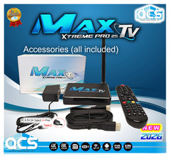 MaxTV Silver PRO 5G 2025 4K ULTRA-HD Box + Android 9.1 MaxTV Silver