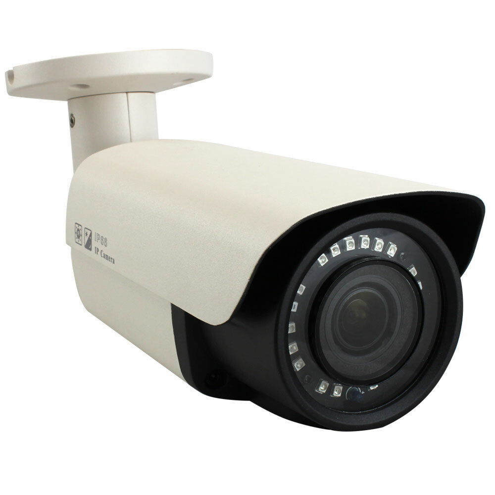 8 Megapixel 2160p UltraHD 4K IP 4X Motorized Zoom PoE IP Bullet Security Camera