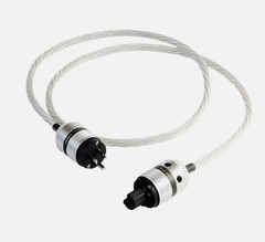 HI-End Silver Plated Braided audiophile power cable Euro & US connectors hifi
