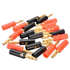 40pcs 4mm Wire Cable Screw Connector Gold Plated Banana Plugs Audio Jack Speaker