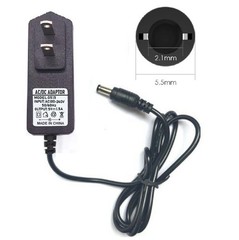5V 1.5A AC/DC Adapter Power Supply Charger with 5.5×2.1mm + 3 DC Power Tips