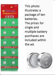 SR626SW LR66 LR626 377 G4 Battery Buy 2/4/10 or 20 LOW AS 22¢