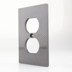 117*70 Carbon Fiber Power outlets cover wall plate, Duplex Receptacle face plate