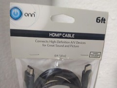 ONN HDMI Cable Cord for Hi-Def AV 6’ Devices for Resolution up to 1080p