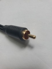 RCA Male To Dual RCA Female 6 Inch Adapter Cord Transfer 1 Count