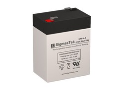 6 Volt 4.5 Ah Battery (Replaces: UB645, ELB06042, YT-645, PS-640, 3FM4.5, CP645)