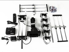 Five Star Outdoor 4K HDTV Antenna 200 Miles 360 Degree UHF/VHF/FM W/ J-Pole