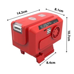 Portable 200W Inverter for 18V Battery – AC 110V/220V for Tools & Devices