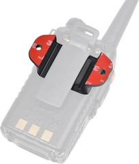 Sturdy Compact Handheld Radio Holder for Walkie Talkies – Adhesive & Screw Mount