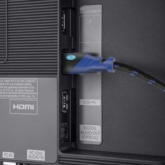 Aurum Ultra Series High Speed HDMI Cable with Ethernet – Braided 50 Ft HDMI Cabl
