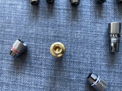 4 PAIRS 24K GOLD PLATED SCREW LOCK BANANA PLUG AUDIO SOLDERLESS 8 TOTAL