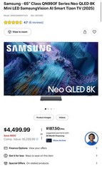 Samsung 65 inch Neo QLED 8K QN990F Vision AI Smart TV (2025)