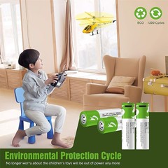 4Pcs 1.5V 2600mWh AA / AAA Battery Type-C USB Rechargeable Lithium ion Batteries