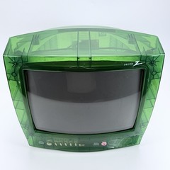 Zenith Transparent Jungle Green 13″ CRT Television Retro Gaming TV Prison Model