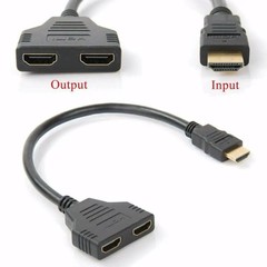 4K HDMI Cable Splitter Adapter 2.0 Converter 1 In 2 Out 1 Male to 2 Female lot