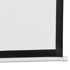 120” Projector Screen Projection Screen Manual Pull Down HD Screen 1:1 Format