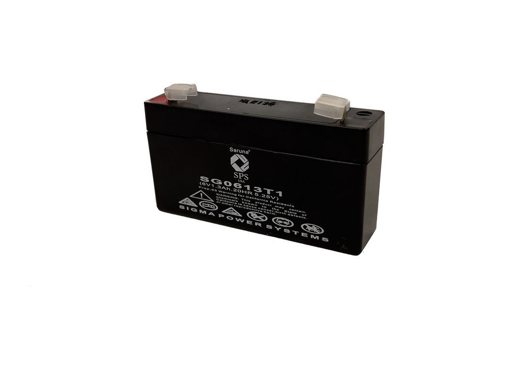 Raion Power 6V 1.3Ah Replacement SLA Battery For Fengri 3-FM-1.3