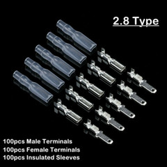 900Pcs Spade Terminal Wire Crimp Connectors Set Kit SN-48B Crimping Tool Piler