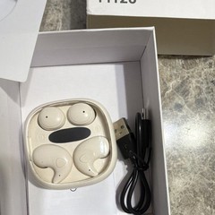 TWS M126 Bluetooth 6.0 In-Ear Wireless Earbuds LED Display Beige