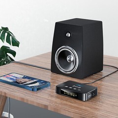 Bluetooth 5.0 Transmitter Receiver Wireless 3.5mm Adapter AUX NFC to 2 RCA Audio