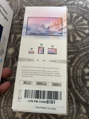 Full Screen HDTV Dongle 4K Wi-Fi Wireless Display HDMI Streamer 1080p White