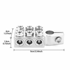Battery Terminal Connector 12 Way Connectors 8awg Up To 4/0xl Awg Gauge Positive