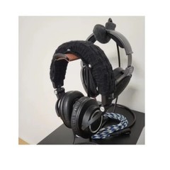 Black Braided Cloth Headband Cover Universal for Headphones-1 pc