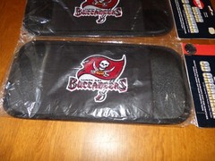 RARE VINTAGE NFL Licensed TAMPA BAY BUCCANEERS 12 CD Car Visor Holder Lot of 2