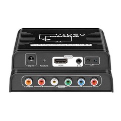 5 RCA Ypbpr Component Coaxial Audio to HDMI Video Converter Adapter for PS2 Xbox