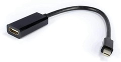 LOT Mini DisplayPort to HDMI Adapter 4K/1080P Mini DP Male to HDMI Female Black