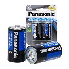 8x Panasonic C Batteries Super Heavy Duty Power Carbon Zinc Battery Exp 03/2025
