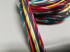 14 AWG GXL HIGHTEMP AUTOMOTIVE POWER WIRE 8 STRIPED COLORS 15 FT EA