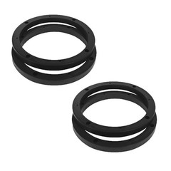 2 Pairs 6.5″ Plastic 1/2″ Speaker Spacer Rings Subwoofer Custom Mounting Adapter