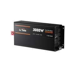 LiTime 3000W Pure Sine Wave Inverter 12V DC to 120V AC with Real-Time Monitoring