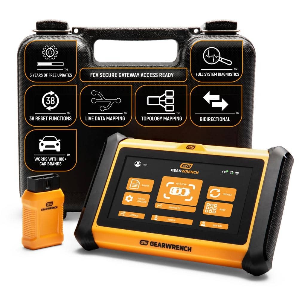GEARWRENCH 7 in. OBD2 Wireless Bi-Directional Diagnostic Scanner Tablet w/ Case