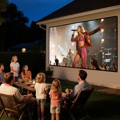 VEVOR Projector Screen 150 inch 16:9 4K 1080 HD Wall Mounted Projection Screen