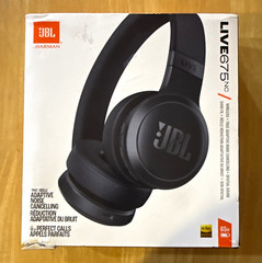 JBL Live 675NC Bluetooth Wireless Over-Ear Adaptive ANC Spatial Sound Mic Black
